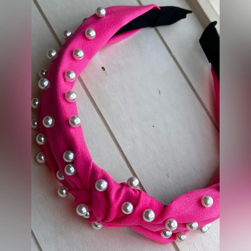 Isabel  knotted pearl Headband for kids NWT